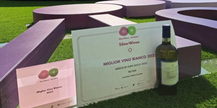 Miglior vino bianco d’Italia: il Greco di Tufo di Terre D’Aione premiato dal concorso internazionale 5StarWines