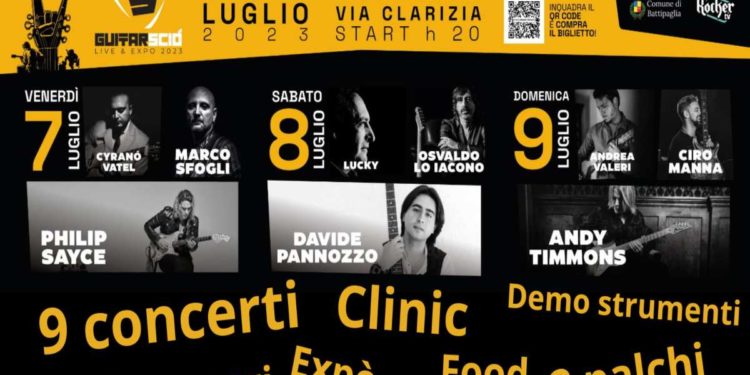 Al Comune di Battipaglia l’Aperitivo Stampa di presentazione di GUITARSCIÓ – LIVE & EXPO 2023