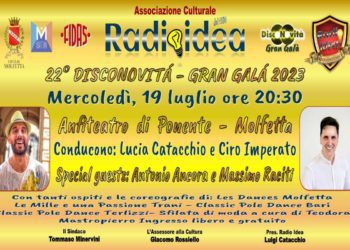 Molfetta, l’anfiteatro di ponente ha ospitato la 22ª edizione del Disconovità Gran Galà