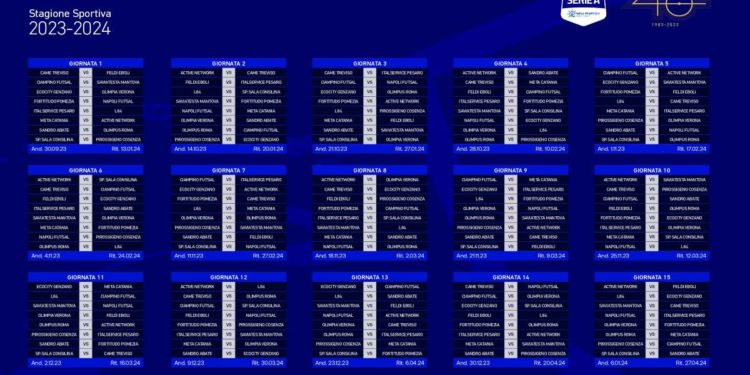 Pubblicato il calendario Serie A 2023/2024