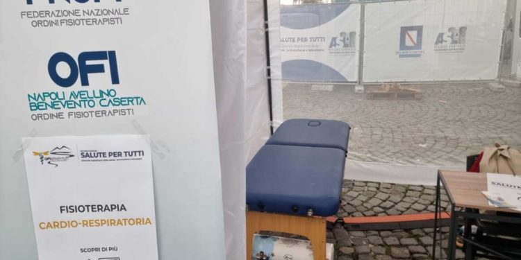 ANCHE L’ORDINE DEI FISIOTERAPISTI PRESENTE AL VILLAGGIO DELLA SALUTE IN PIAZZA PLEBISCITO