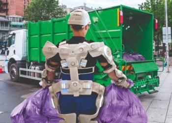 ESOSCHELETRI DA LAVORO PER IL BENESSERE DEI LAVORATORI DELLA RACCOLTA RIFIUTI