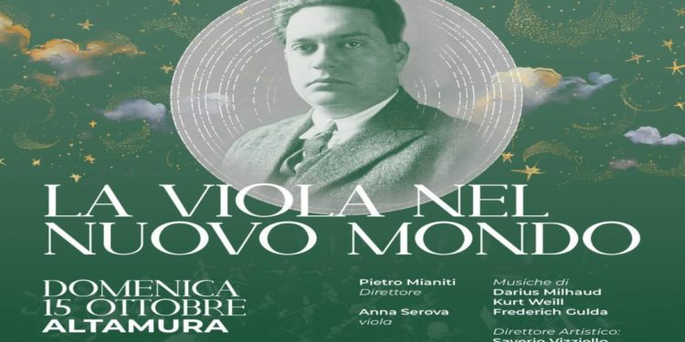 FONDAZIONE ORCHESTRA SINFONICA DI MATERA:  LA VIOLA NEL NUOVO MONDO,  IL CONCERTO CON LA SOLISTA ANNA SEROVA