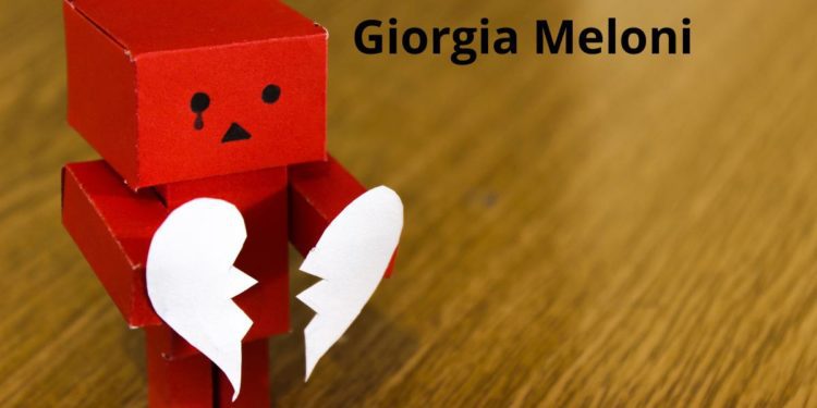 La fine della relazione di Giorgia Meloni