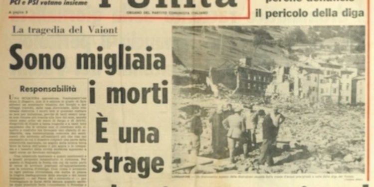 VALLE DEL VAJONT E CASAMICCIOLA GEMELLATE DA DUE TRAGEDIE ANNUNCIATE E NON EVITATE DALLE ISTITUZIONI PREPOSTE