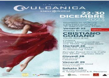 Dal 22 al 30 dicembre la musica invade Rionero in Vulture con cinque sere di musica di musica dal vivo