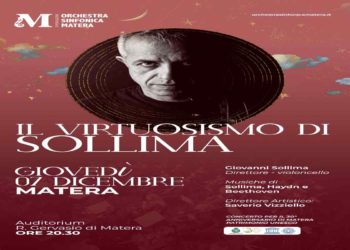 GIOVANNI SOLLIMA SOLISTA E DIRETTORE DELL’ORCHESTRA SINFONICA DI MATERA  IN CONCERTO IL 7 DICEMBRE A MATERA  E L’8 DICEMBRE AD ALTAMURA