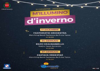 M’ILLUMINO D’INVERNO XIV EDIZIONE , tre concerti esclusivi per la celebre rassegna che si svolge a Sorrento