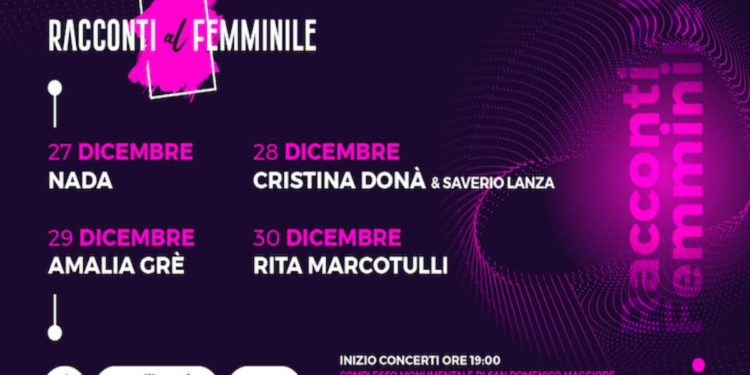 RACCONTI AL FEMMINILE: Nada, Amalia Grè’, Cristina Donà e Rita Marcotulli in concerto presso il Complesso Monumentale di San Domenico Maggiore a Napoli