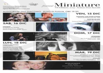 Dal 15 al 19 dicembre la VII edizione del Festival MINIATURE dedicato alla Danza New Butoh – unico festival al mondo dedicato alla disciplina