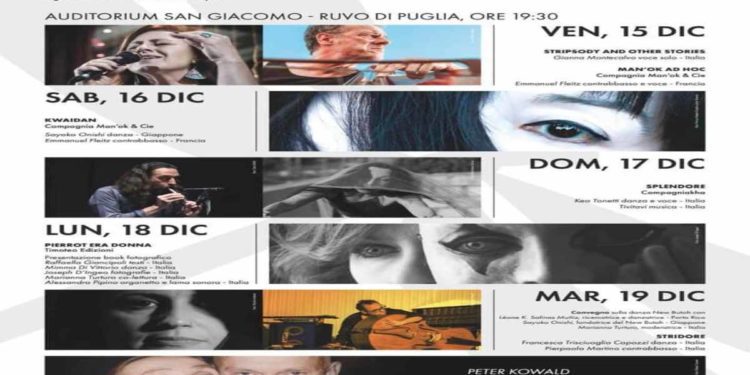 Dal 15 al 19 dicembre la VII edizione del Festival MINIATURE dedicato alla Danza New Butoh – unico festival al mondo dedicato alla disciplina