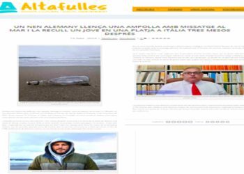 CHE BELLO, DARIO GRANDE HA TROVATO IL PICCOLO TILLMAN CHE DA MAIORCA AVEVA LANCIATO IN MARE UNA BOTTIGLIA CON MESSAGGIO