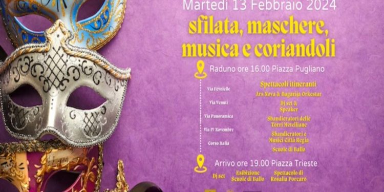 Carnevale 2024 di Ercolano Martedi 13 febbraio. La seconda edizione di Ercolano = Legalità + Turismo tema “Con l’Amore non si scherza”
