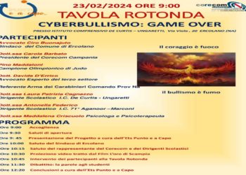 CS _ Cyberbullismo, il campione Olimpionico di Judo Pino Maddaloni protagonista all’Istituto “De Curtis – Ungaretti” di Ercolano – Domani venerdì 23 febbraio