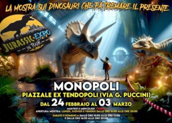 Monopoli: arriva il grande evento “Jurassic Expo in Tour”