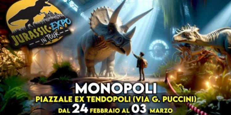 Monopoli: arriva il grande evento “Jurassic Expo in Tour”