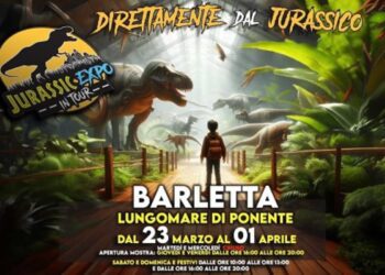 A Barletta viaggio straordinario nella preistoria con “Jurassic Expo in Tour”