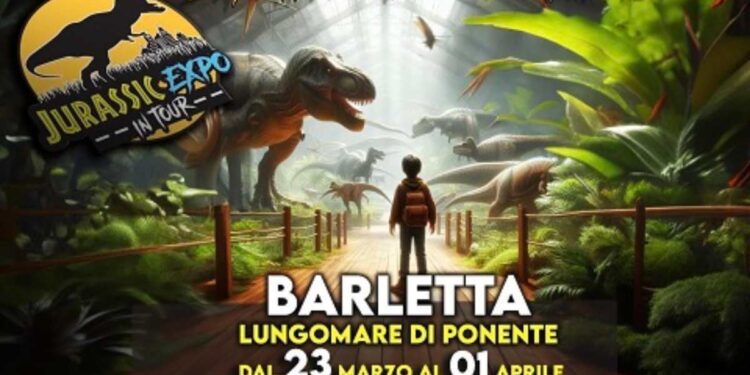 A Barletta viaggio straordinario nella preistoria con “Jurassic Expo in Tour”