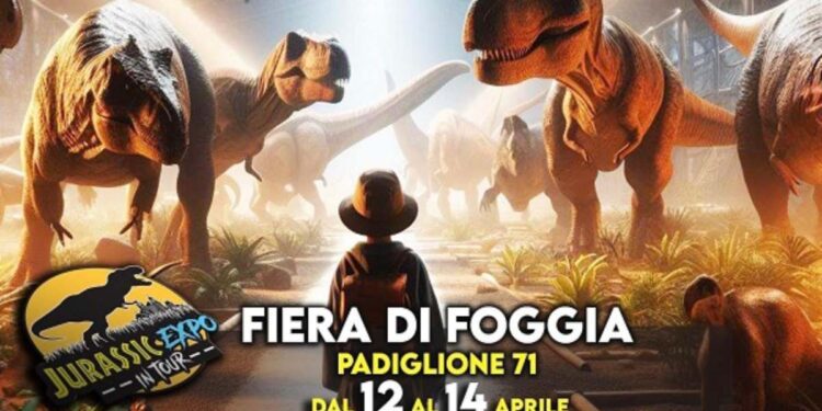 A Foggia straordinario ritorno alla preistoria con “Jurassic Expo in Tour”