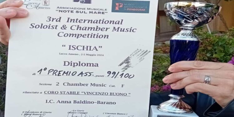 IL CORO STABILE DELL’IC DI BARANO D’ISCHIA VINCE IL CONCORSO “INTERNATIONAL SOLOIST & CHAMBER MUSIC”