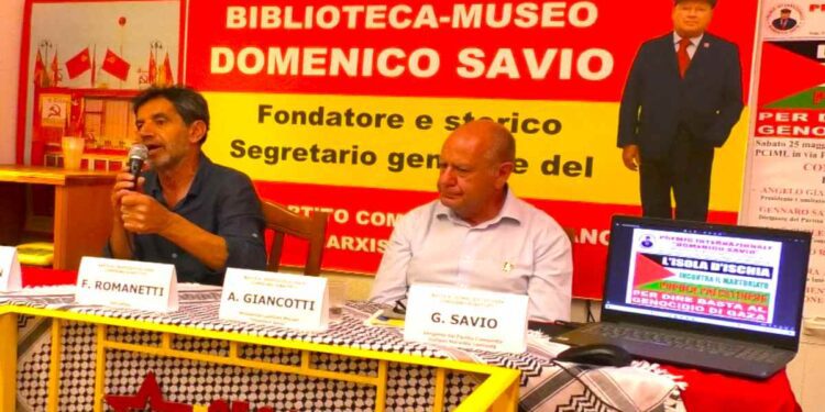 SOLIDARIETA’ AL POPOLO PALESTINESE: A FORIO RIUSCITO E PARTECIPATO IL CONVEGNO ORGANIZZATO DAL PCIML