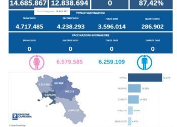 Covid-19 Campania: Bollettino vaccinazioni del 13 maggio 2024