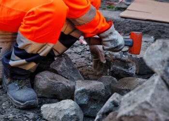 Roma: Via di San Teodoro, cantiere in partenza