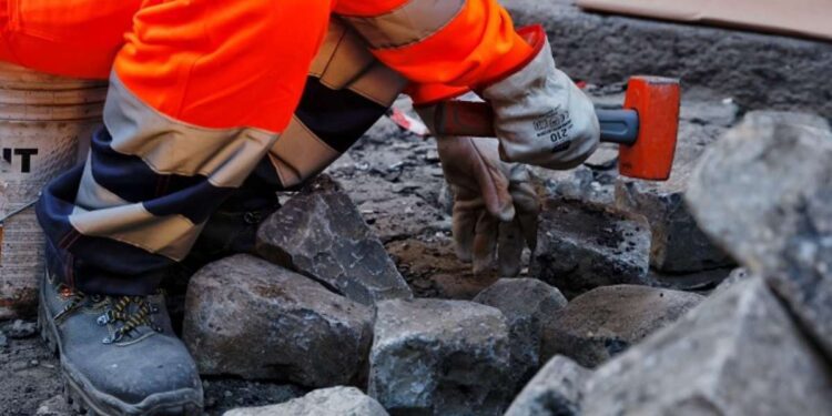 Roma: Via di San Teodoro, cantiere in partenza