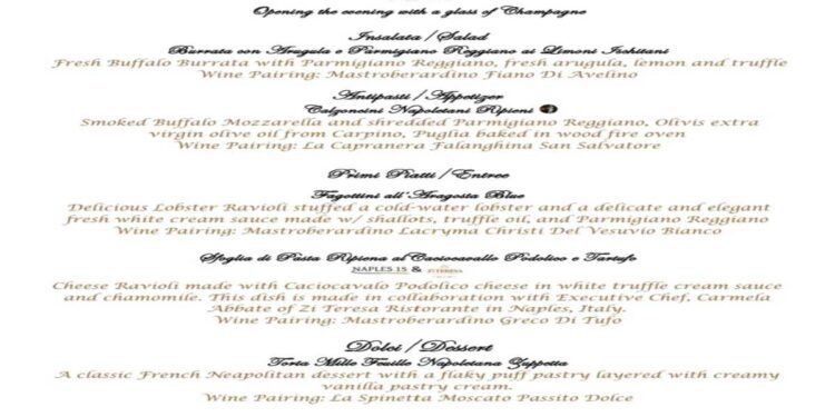 LO CHEF SALVATORE DI SCALA PROTAGONISTA NEGLI STATI UNITI D’AMERICA DELL’EVENTO DELL’ANNO