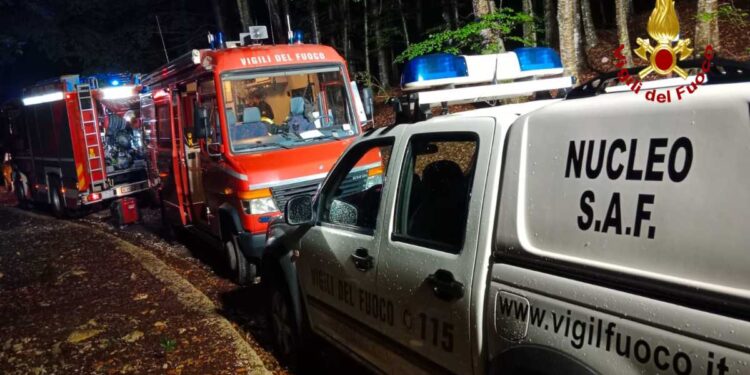 Padre e figli dispersi in una zona montana nell’avellinese, trovati e soccorsi nella notte scorsa dai vigili del fuoco
