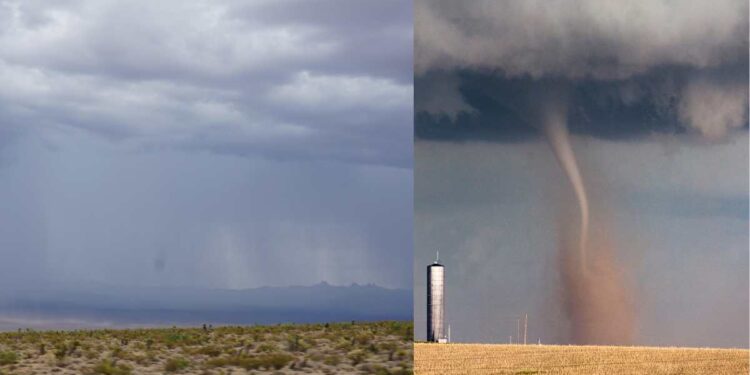 Il Bayesian colpito da un downburst, cos’è e che differenza c’è con una tromba d’aria