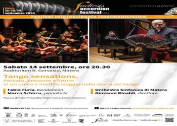 FAF 2024 – Il Fadiesis Accordion Festival 2024 saluta Matera con il concerto Tango Sensation sabato 14 settembre 2024