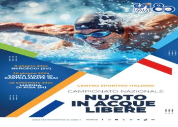 Domenica 22 settembre, a Marina di Pisa la terza tappa del Campionato nazionale di nuoto in acque libere CSI