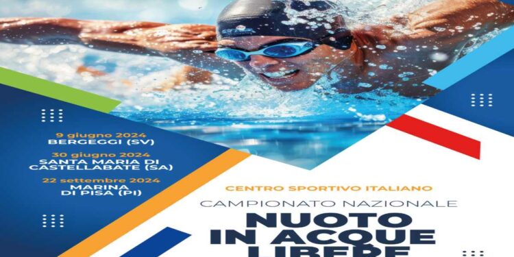 Domenica 22 settembre, a Marina di Pisa la terza tappa del Campionato nazionale di nuoto in acque libere CSI