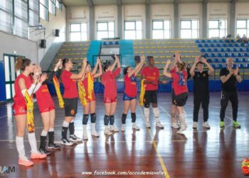 Accademia, ieri allenamento congiunto con la Fiamma Torrese