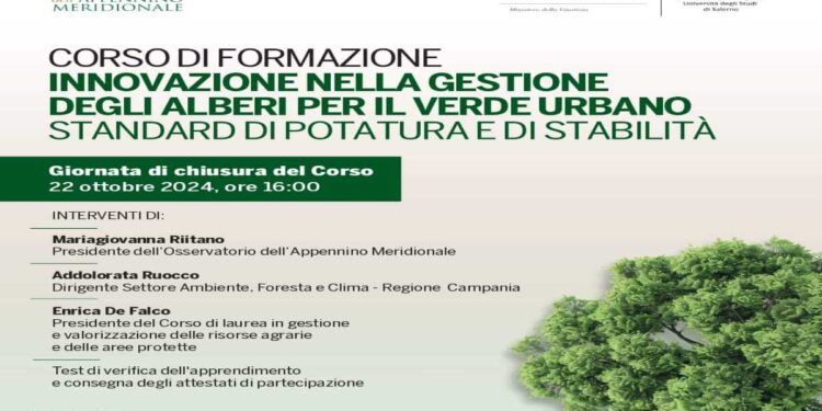 VERDE URBANO: TUTELA E SALVAGUARDIA DELL’AMBIENTE. Cerimonia di chiusura Corso sulla gestione degli alberi per il verde urbano all’Osservatorio dell’Appennino Meridionale