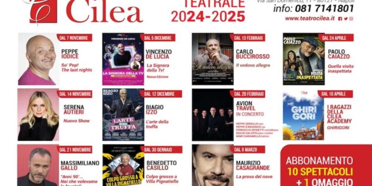 Teatro Cilea di Napoli: continua la Campagna Abbonamenti per la Stagione Teatrale 2024-2025