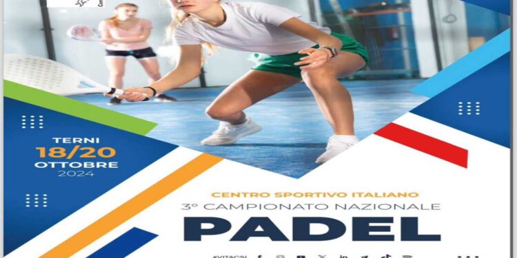 Nel Weekend a Terni il Campionato Nazionale di Padel CSI