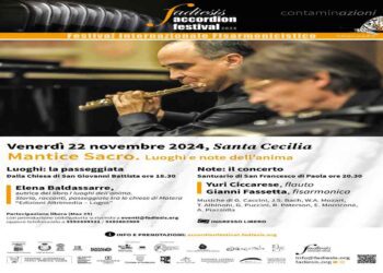 Il Fadiesis Accordion Festival 2024  celebra Santa Cecilia con  Mantice Sacro – Luoghi e note dell’anima