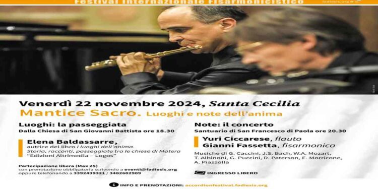 Il Fadiesis Accordion Festival 2024  celebra Santa Cecilia con  Mantice Sacro – Luoghi e note dell’anima