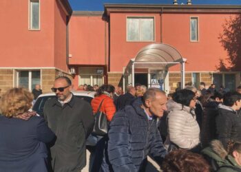 Il capogruppo di “Moderati e Riformisti” al sit in di protesta