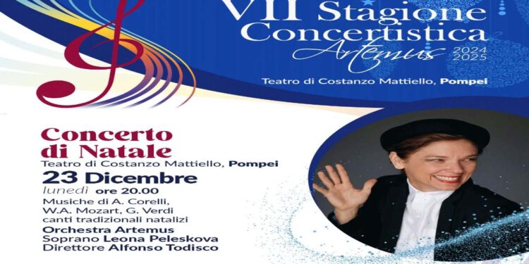 Pompei accoglie il Natale con il soprano Leona Peleskova e l’Orchestra Artemus