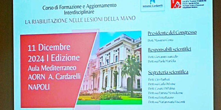 LA RIABILITAZIONE NELLE LESIONI DELLA MANO: AL CARDARELLI MEDICI E FISIOTERAPISTI A CONFRONTO