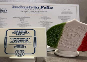 Alta Onorificenza di Bilancio del Premio Industria Felix a Luigi Snichelotto e alla Community Cooking Leader