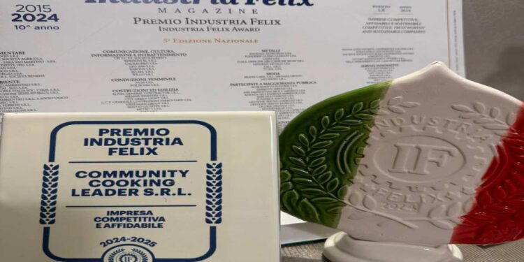 Alta Onorificenza di Bilancio del Premio Industria Felix a Luigi Snichelotto e alla Community Cooking Leader