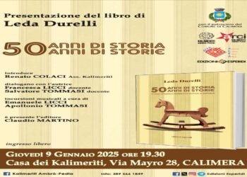 “50 anni di Storia 50 anni di storie” a Calimera presentazione del libro di Leda Durelli