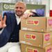 Luca Abete consegna 40.000 pasti al Banco Alimentare con SuperFoody