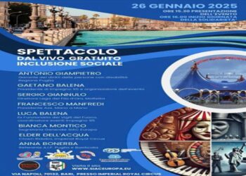 Bari, Siac e Imperial Royal Circus: spettacolo solidale per l’inclusione sociale   il 26 gennaio, presentazione dell’evento a seguire la giornata della solidarietà