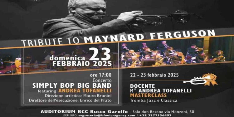 Concerto e MasterClass di Tromba jazz e classica con il celebre trombettista Andrea Tofanelli a Busto Garolfo (Mi)