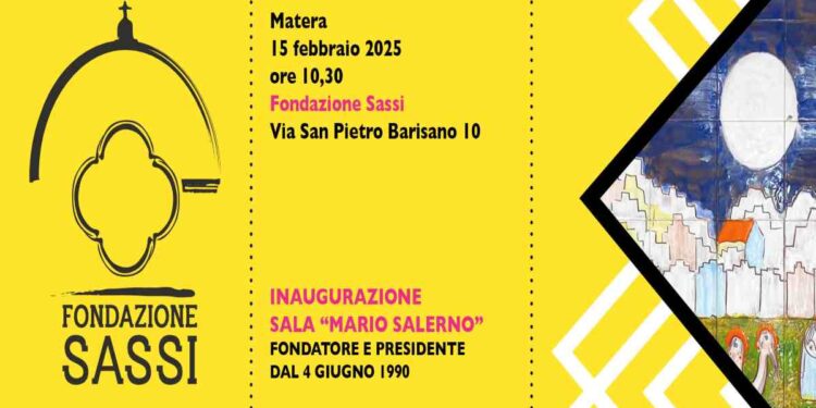 Cerimonia di intitolazione  della sala conferenze della Fondazione Sassi  a Mario Salerno